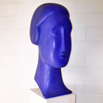 Blue Lucetta sculpture